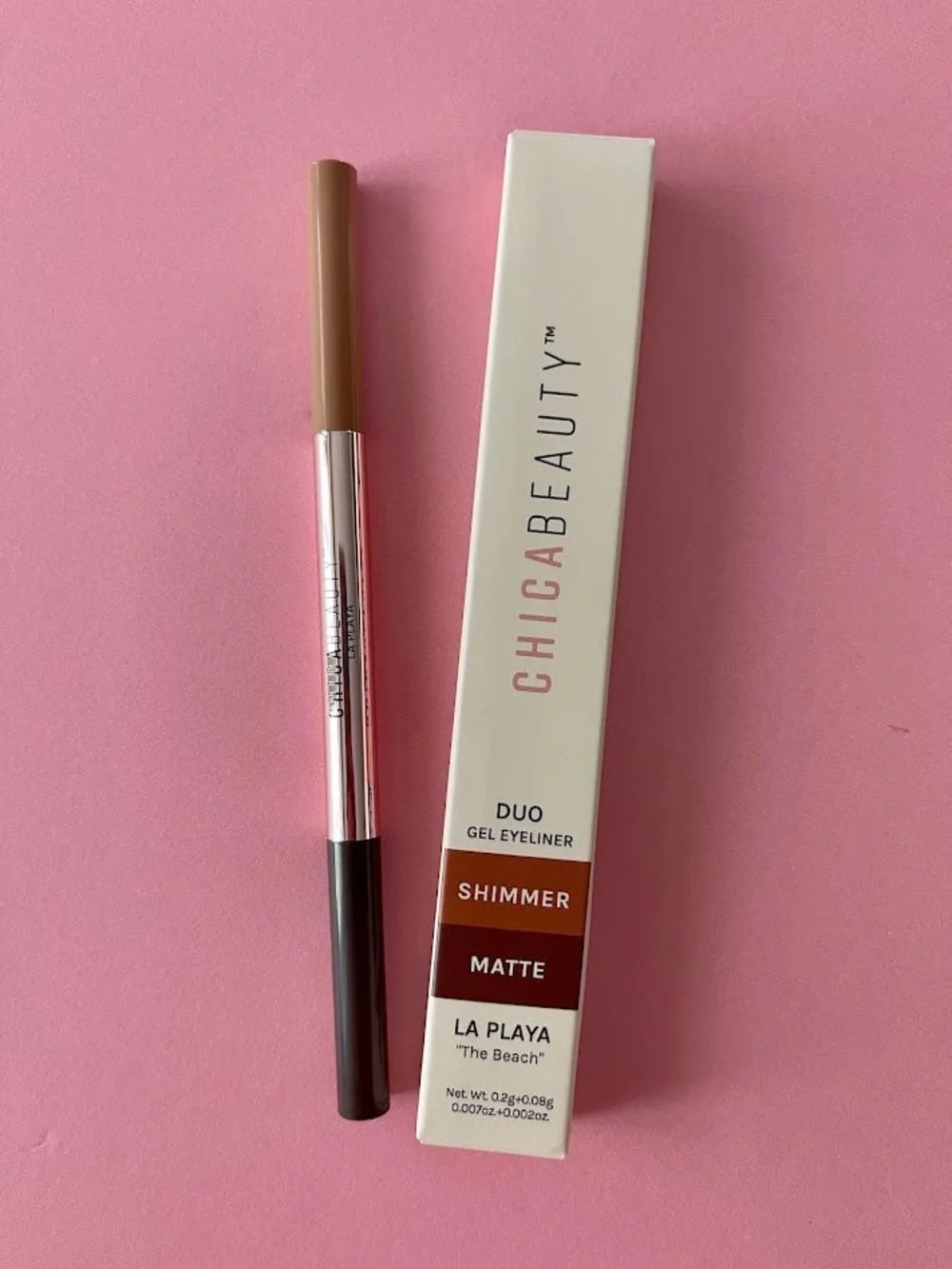 Chica Beauty Duo Gel Eyeliner in La Playa (Dark Brown/Bronze)